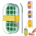 thumbnail image 2 of Ice Cub-e Bottle with Straw, 2-in-1 Water Bottle Ice Cube-s Tray with Lid and Container, Squeezze to Remove, Making Freezer Coffee Juice for Home Kitchen Travel Outdoor Camping, 2 of 7