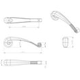 thumbnail image 3 of Jeffrey Alexander 415-96V Lille 3-3/4" Center To Center Designer Cabinet Pull - Nickel, 3 of 7