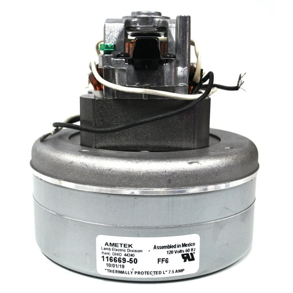 Ametek Lamb 5.7 Inch 2 Stage 120 Volt B/S Thru-Flow Motor 116669-50