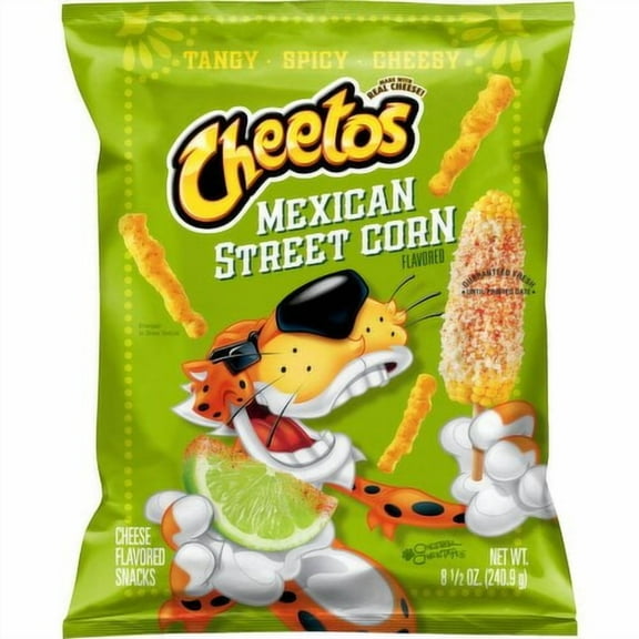 Cheetos Cheese Flavored Snacks Mexican Street Corn Flavored 8 1/2 Oz(packaging may vary)