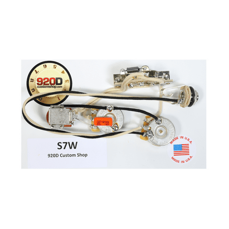 - 920D Fender Strat Stratocaster 7 Way Wiring Harness Push-Push Pot for Neck On