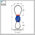 thumbnail image 2 of Candado TSA de combinación de 3 dígitos Lewis N. Clark, azul, 2 of 7