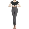 thumbnail image 2 of Luowei Christmas Women's Elastic Slim Leggings, Gray Women's Plus-Size Leggings, Women's Fleece Lined Leggings Delong Thermal Leggings Grey Black High Waist Fashion Causal High Elasticity Ankle Lengt, 2 of 8