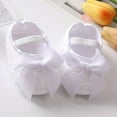 thumbnail image 3 of Infant Baby Girls Non-Slip Bowknot Princess Shoes Mary Jane Flats Toddler First Walker with Headband, 3 of 5