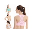 thumbnail image 5 of Women Cozy Seamless Wire Free Bras Stretch Mesh Fitness Bra for Yoga Gym Workout Running, 5 of 7