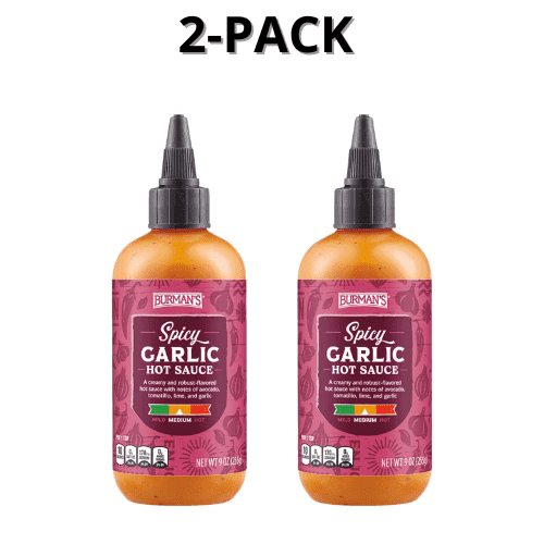 Burman's Spicy Garlic Hot Sauce 2-Pack 9 oz