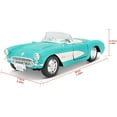 thumbnail image 6 of Maisto 1:24 Special Edition 1957 Chevrolet Corvette - Turquoise, 6 of 7