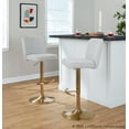 thumbnail image 2 of LumiSource Henry Adjustable Barstool - Set of 2, 2 of 6