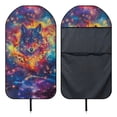 thumbnail image 6 of XYZCANDO Flame Wolf Car Seat Towel Cover Non-Slip, Suitable for Car Interior Truck Seat Car Front Seat, Front Seat Cover, for Cars SUVs, 6 of 7