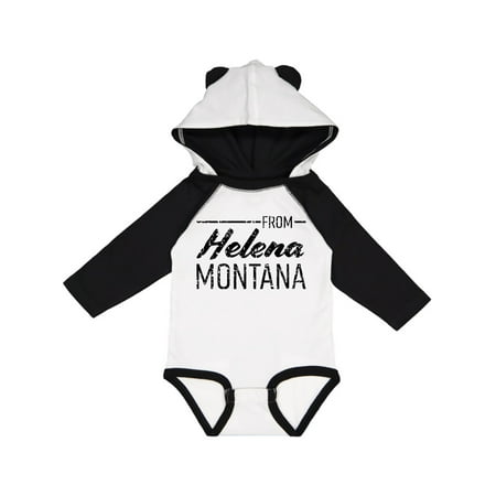 

Inktastic From Helena Montana- State Capital Distressed Text Gift Baby Boy or Baby Girl Long Sleeve Bodysuit