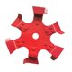 thumbnail image 2 of Rueda de repuesto para zanjas, rueda de ranura de suelo, accesorio metálico multiusos para cortacésped, para mantenimiento de terrenos agrícolas, Rojo, 2 of 8