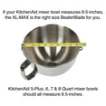 thumbnail image 2 of New Metro Design XL-MAX Metal Beater Blade, works with KitchenAid 5+, 6, 7, 8-Quart Stand Mixers, Red, 2 of 6