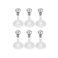 thumbnail image 5 of jiaroswwei 10 Pcs Acrylic Clear Rhinestone Lip Labret Bar Ear Spicule Ring Piercing Jewelry, 5 of 6