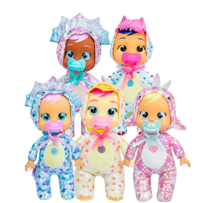 Cry Babies Tiny Cuddles Dinos Dolls For Kids 18+ Months.  Sold Seperately.