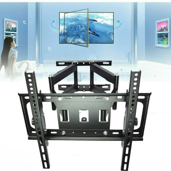 TV Wall Mount for Most 40-80 Inch Flat Screen TVs, Swivel and Tilt Full Motion TV Mount Bracket with Articulating Dual Arms, Max VESA 600x400mm, 110 lbs
