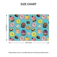 thumbnail image 4 of Placemats Set Of 4 / 6, Cupcake Donut Macaroon Prints Placemats For Dining Table Indoor/Outdoors Heat Resistant Washable Placemats 18" X 12", 4 of 8