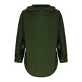 thumbnail image 6 of Winter Warm Jackets For Women Checkered Striped Long Sleeve Casual Pocket Buttons Army Green Coat Outwear S-2XL, 6 of 8