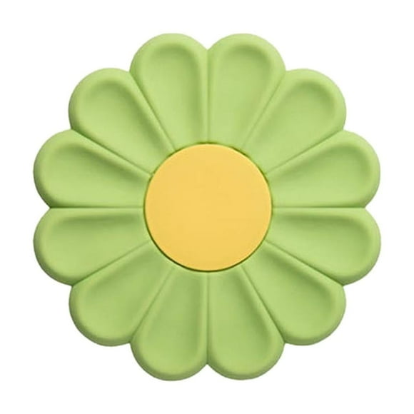 Flexible Silicone Kitchen Trivet and Hot Pot Holder Round Heat Mat for Dining Table Countertop