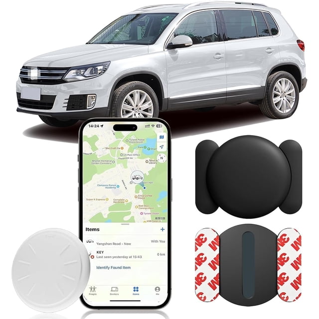Dispositivo rastreador Dahetag Mini Hidden Car con funda magnética