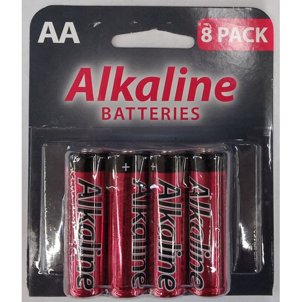 V.I.P. Generic Alkaline AA Card 8 Pack General Purpose Batteries