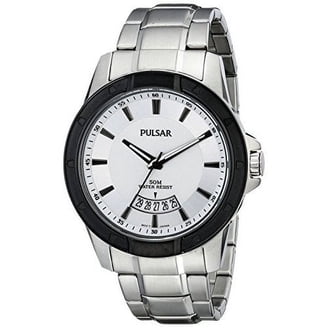 Pulsar Quartz Chronograph Watch with Stopwatch and 24-Hour Sub
