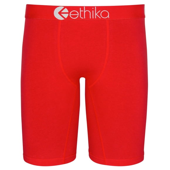 Ethika Mens Staple Boxer Brief | *Solids* Blackout (BKK, X-Large)