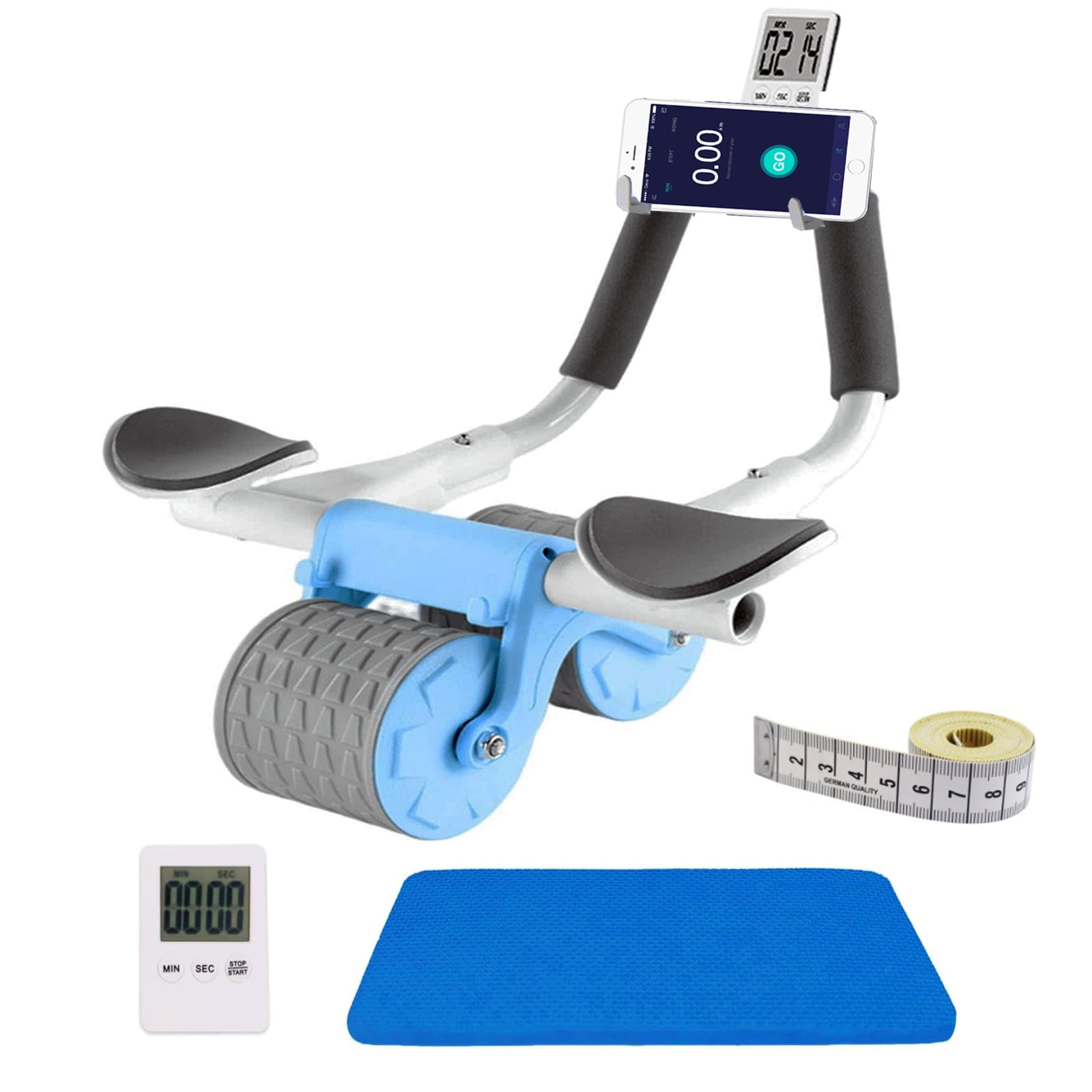 2023 New with timer Ab Abdominal Exercise Roller Elbow Support, abs