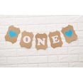 thumbnail image 6 of Inkdotpot Pre-Assembled Rustic Kraft Bunting Flags Birthday Bunting Wall Decor One Birthday Banner DIY Party Supplies, 6 of 8