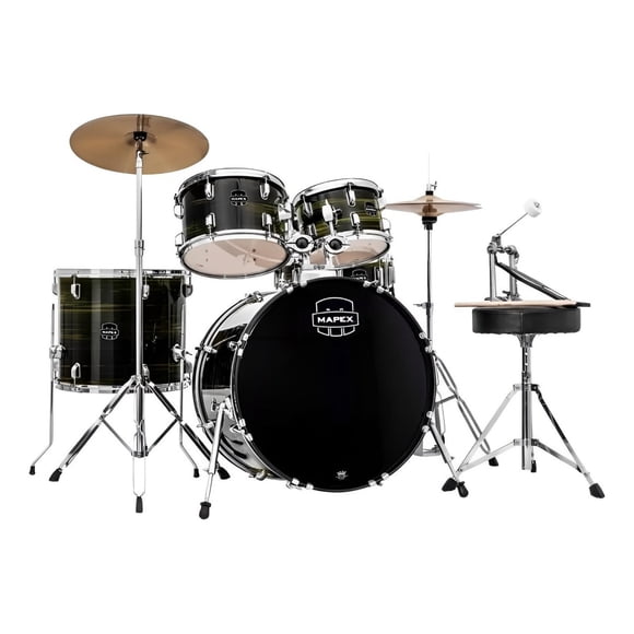 Mapex Comet Cm5294ftc-fj-sc Batería Acústica Ebony Yellow Gr