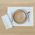 thumbnail image 2 of Solino Home Light Blue Napkins Set of 4 - Cotton Linen Hemstitch Dinner Napkins Cloth 20 x 20 Inch for Spring, Easter, Mothers Day - Handcrafted and Machine Washable, 2 of 4