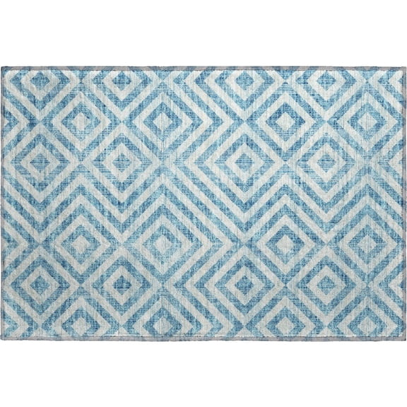 Dalyn Rugs Premium Machine Washable Mayfield AMF733 Teal 1'8" x 2'6" Rug