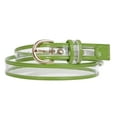 thumbnail image 2 of Women's  1" (25 mm) Color-Trimmed Patent Leather Transparent Clear Jelly Belt, 2 of 4