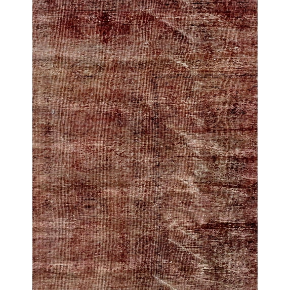 Ahgly Company Indoor Rectangle Abstract Saffron Red Abstract Area Rugs, 4' x 6'