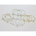 thumbnail image 6 of U8MO 100 Golden Wine Glass Charm Rings Round Earring Hoops 20mm-35mm Jewelry Making-35mm, 6 of 7