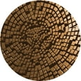 thumbnail image 1 of Ahgly Tapis Rond Lavable en Machine Intérieur Transitionnel Rouge Nuit, 4 Pieds Rond, 1 of 7