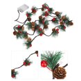 thumbnail image 1 of 2m 20LED Christmas Pine Cones String Lights for Xmas Wreath Tree Garland Decoration, 1 of 9