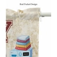thumbnail image 5 of Laundry Room Kitchen Valances for Windows Farmhouse Linen Window Valance Curtain for Living Room Window Treatment Rustic Farmhouse Washing Machine Clothes Valance Rod Pocket Topper, 42 x 12 Inch, 5 of 6