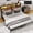 Brown, variant on Anyhave King Size Platform Bed Frame with LED Lights & Charging Station, Metal Bed Frame with Storage Headboard, No Box Spring Needed, Gray