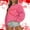 Hot Pink, variant on Elvqul Loose Fit Sweatshirts Women Under $10 Valentine's Day Crew Neck Shirts Long Sleeve Hot Pink Clothing Girls Sweatshirts