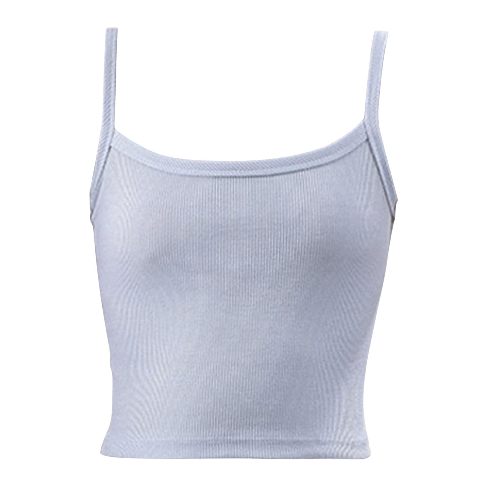 Underwear for Girls Girls' Cropped Cami Tops Slim Fitting Tank Underwear Bra Teen Underwear Blue L