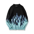 thumbnail image 3 of Suéteres de punto con estampado gráfico para hombre, ropa para hombre, suéteres de punto con estampado hippie, primavera, otoño, meme estético, estilo coreano, feo, ajustado, tejido, 3 of 5