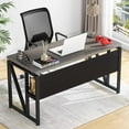 thumbnail image 6 of Tribesigns L Shaped Desk with Drawer, 55 inches Executive Desk and lateral File Cabinet, 2 Piece Home Office Furniture with Drawers lcoks, 6 of 7
