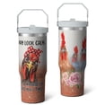 thumbnail image 2 of 1pc Funny Chicken 30oz Tumbler with Straw & Handle - Insulated Stainless Steel Cup | Holiday Gift for Man Women (Christmas, Valentine's, Birthday), 2 of 7