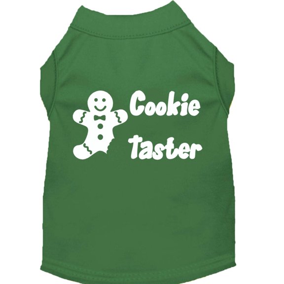 Christmas Pet Dog Cat Shirt Screen Printed, "Cookie Taster"