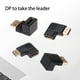 thumbnail image 4 of Methold Mini adaptador de ángulo de 90 grados hacia abajo Conector de cable convertidor de conector en ángulo izquierdo y derecho DP de 270 Type3 NO3, 4 of 6