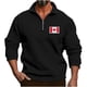 thumbnail image 2 of pstuiky camisas de manga larga para hombre, Camisa de manga larga con cuello alto, cremallera y color sólido informal para hombre. top de hombre xl, 2 of 7