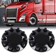 thumbnail image 2 of CROSSDESIGN Front Wheel Covers Hub Axle Semi Plastic ABS Pair 33mm Nut Covers 1-Pair Black, 2 of 10