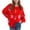Red, variant on Amzcrzy Jackets for Women Women's Loose Long Sleeve Round Neck T-Shirt Bottoming Top Womens Long Sleeve Tops Womens Jacket Women's Clothing Women Tops