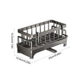 thumbnail image 6 of Bxaolu Stainless Steel Sponge Holder with Kitchen Sink Storage Rack Countertop Organizer for Dishcloth Soap Brushes Space Saving Kitchen Rack - Gray, 6 of 6