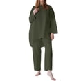 thumbnail image 1 of Cathalem Pantsuit for Women Pants Business Office Suit Set,Green XL, 1 of 4